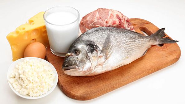 proteinak eta aminoazidoak dituzten produktuak