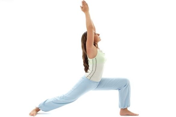 yoga gerlaria pisua galtzeko pose